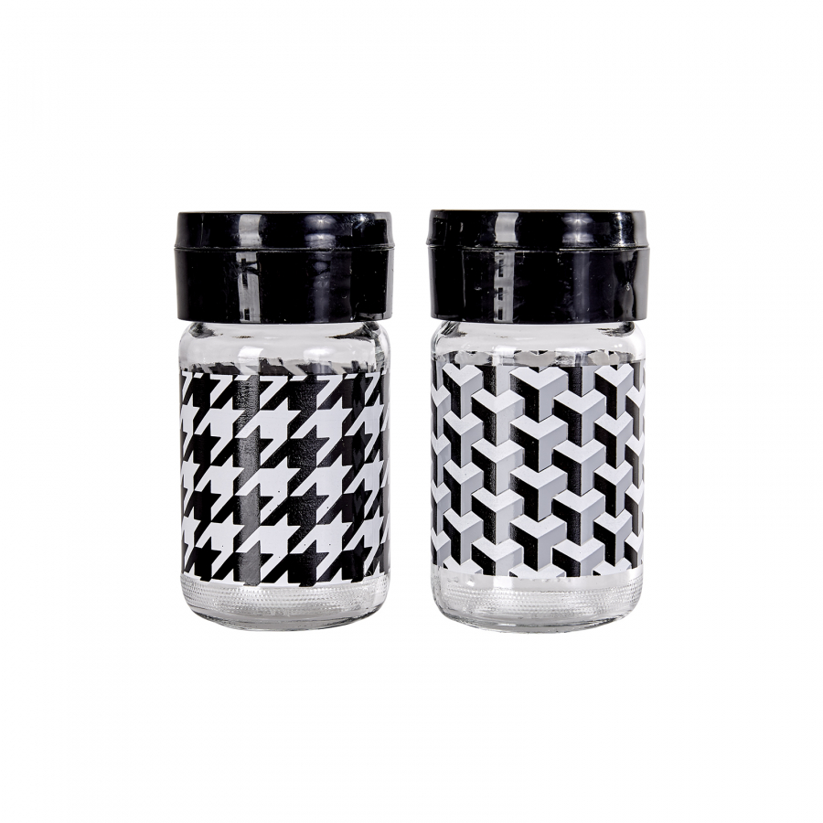 Karaca Black White Salt & Pepper Shaker - PGI Houseware