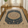 Classic area rug styled in an elegant interior