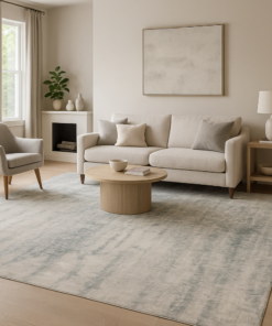 8x11 classic area rug styled in a traditional living room
