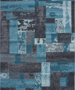 Amalfi 3330 area rug full view with abstract bold pattern
