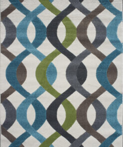 Amalfi 3920 area rug full view with abstract pattern