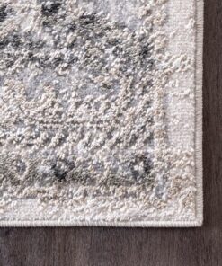 Alternative view of NuLOOM Madisson Vintage Faded Medallion Silver 6 ft. 7 in. x 9 ft. Indoor Area Rug