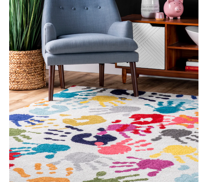 nuLOOM Pinkie Handprint Multi 10 ft. x 14 ft. Indoor Area Rug - Image 2