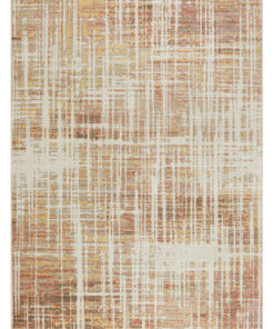 Nourison 9x12 (ft) Modern Abstract Beige/Peach Washable Rug