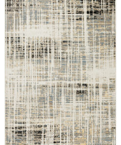 Nourison 9x12 (ft) Modern Abstract Ivory/Blue Washable Rug