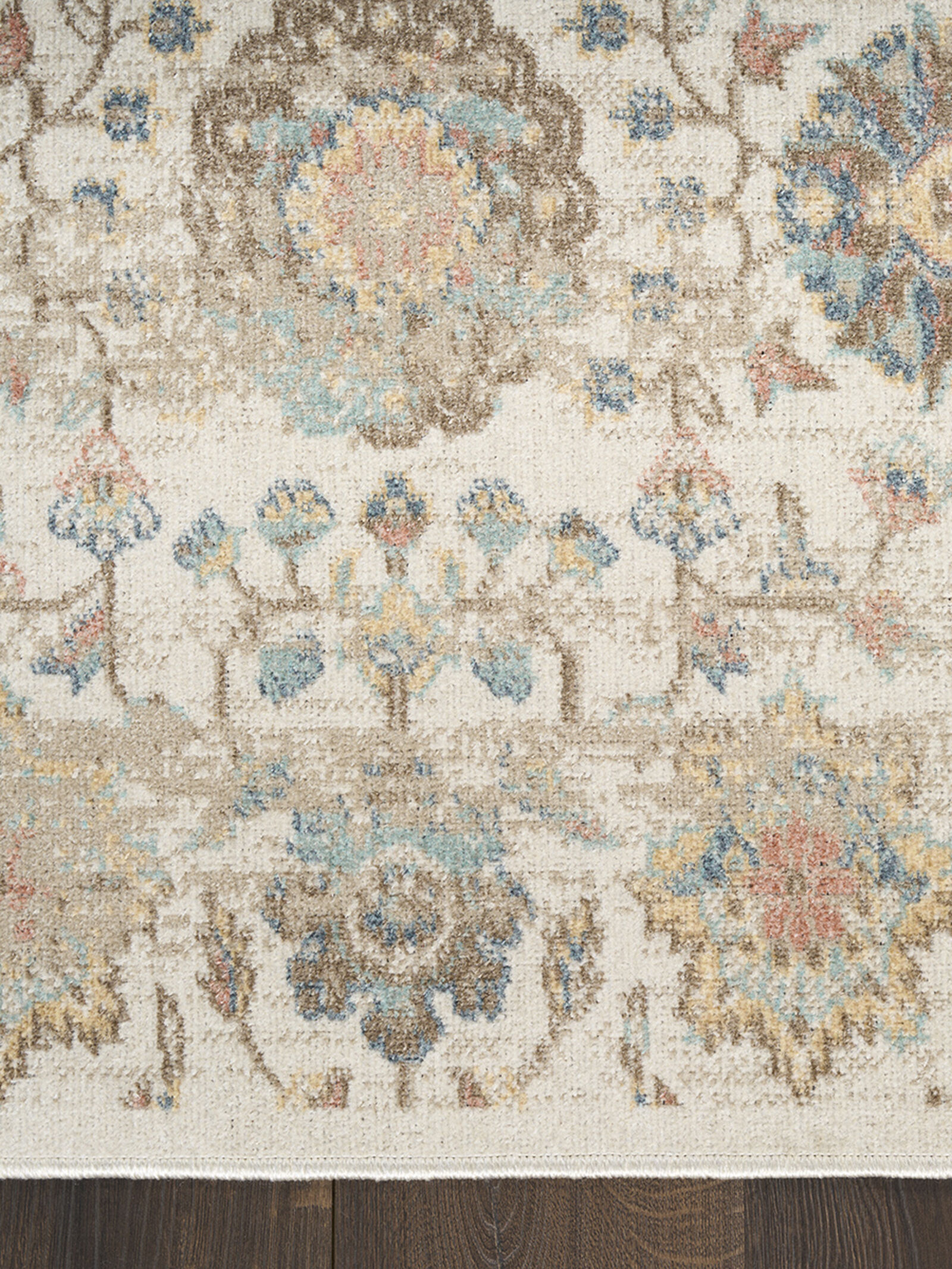 Nourison 9x12 (ft) Persian‑Inspired Beige Washable Rug - Image 3