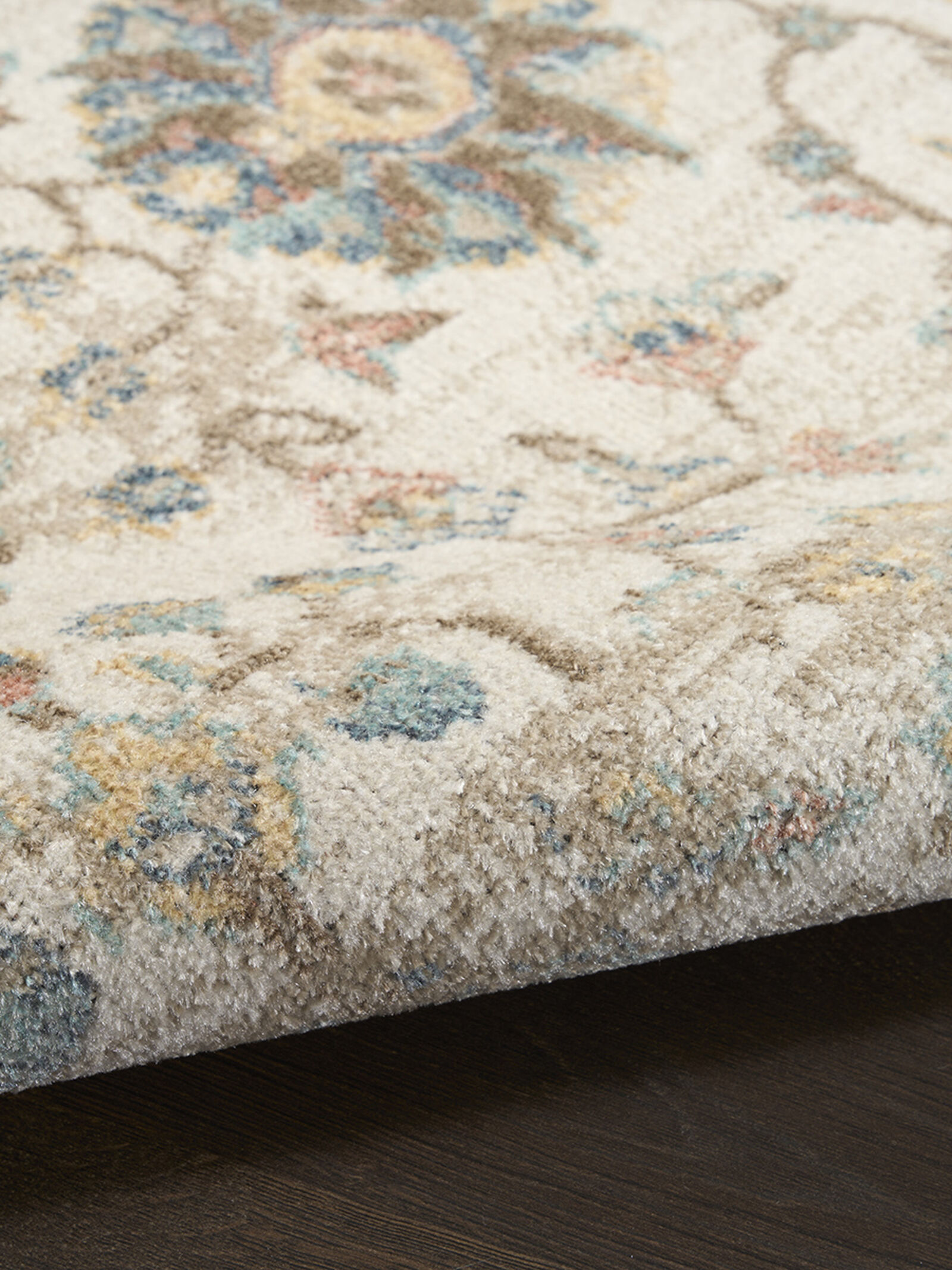 Nourison 9x12 (ft) Persian‑Inspired Beige Washable Rug - Image 4