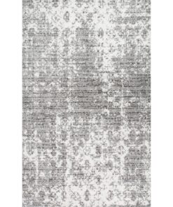 nuLOOM Smoky 12 x 15 (ft) Loomed Polypropylene Gray Abstract Area rug