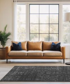 Alternative view of nuLOOM Smoky 12 x 15 (ft) Loomed Polypropylene Black Medallion Oriental Area rug