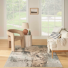 Nourison 9x12 (ft) Blue Modern Washable Rug - Image 2