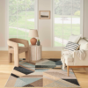 Nourison 9x12 (ft) Blue Multicolor Modern Washable Rug - Image 2