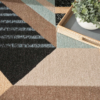Nourison 9x12 (ft) Blue Multicolor Modern Washable Rug - Image 3