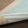 Nourison 9x12 (ft) Blue Multicolor Modern Washable Rug - Image 6