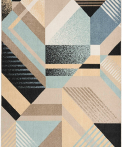 Nourison 9x12 (ft) Blue Multicolor Modern Washable Rug