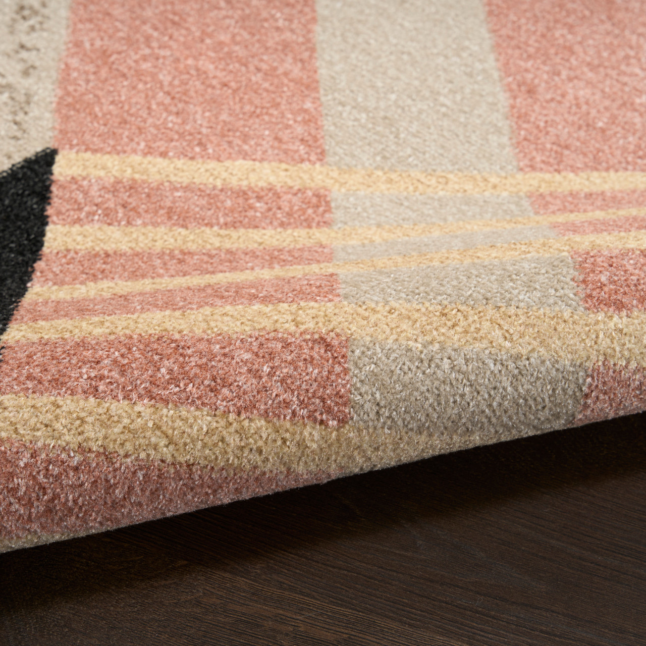 Nourison 9x12 (ft) Multicolor Modern Washable Rug - Image 4