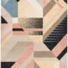 Nourison 9x12 (ft) Multicolor Modern Washable Rug