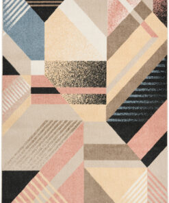 Nourison 9x12 (ft) Multicolor Modern Washable Rug