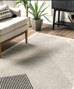 Alternative view of Charline 9x12 ft Grey Modern Mountain Area Rug