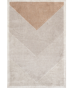Charline 5x8 ft Beige Modern Mountain Area Rug