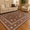 Modern 8x11 rug styled in a spacious contemporary room