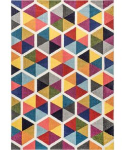 nuLOOM Maris Triangles Multi 3 ft. x 5 ft. Indoor Area Rug