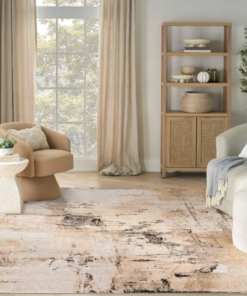Alternative view of Nourison 6.7x9 (ft) Mocha Modern Washable Rug
